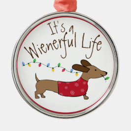 Die Dackel ist ein wahres Weihnachtsfest Ornament Aus Metall