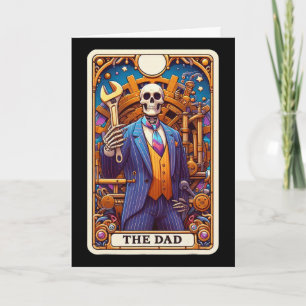 Die Dad-Tarotkarte Skelett Vatertag Daddy Byby Karte