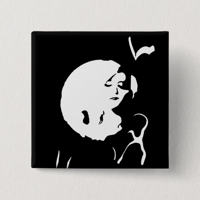 Die Dame Button (Vorderseite)