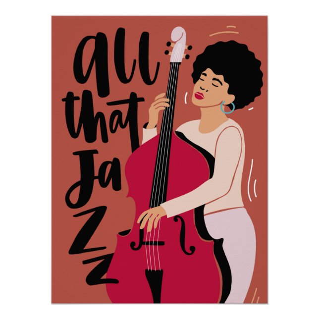 Die Dame der Jazzmusik Poster (Vorderseite)
