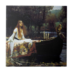 Die Dame der Schalotte Fliese