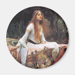 Die Dame des Schalotte-Magneten Magnet