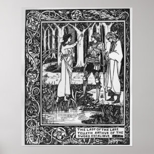 Die Dame des See telleth Arthur Poster