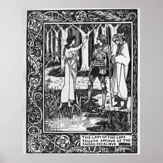 Die Dame des Sees telleth Arthur Poster (Vorne)