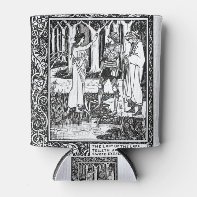 Die Dame des Sees, von Aubrey Beardsley- HD Dosenkühler (Vorderseite)