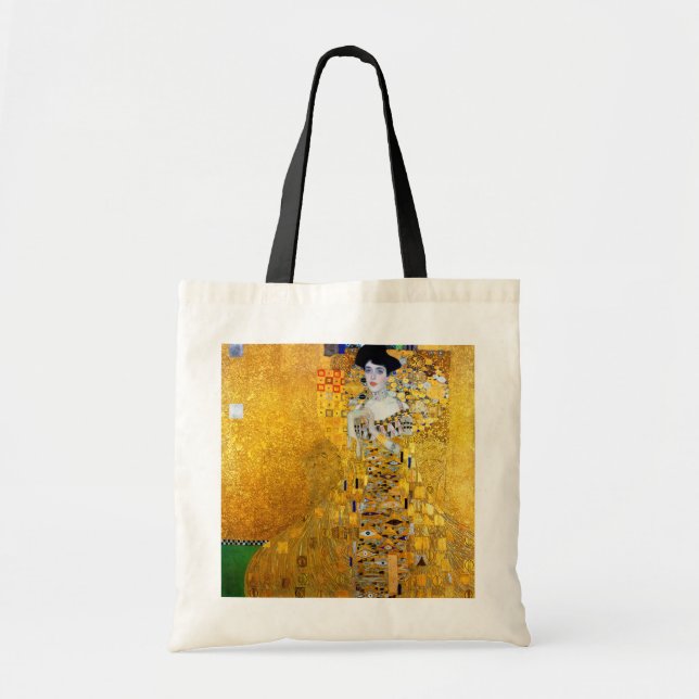 Die Dame in Gold, Gustav Klimt Tragetasche (Vorne)