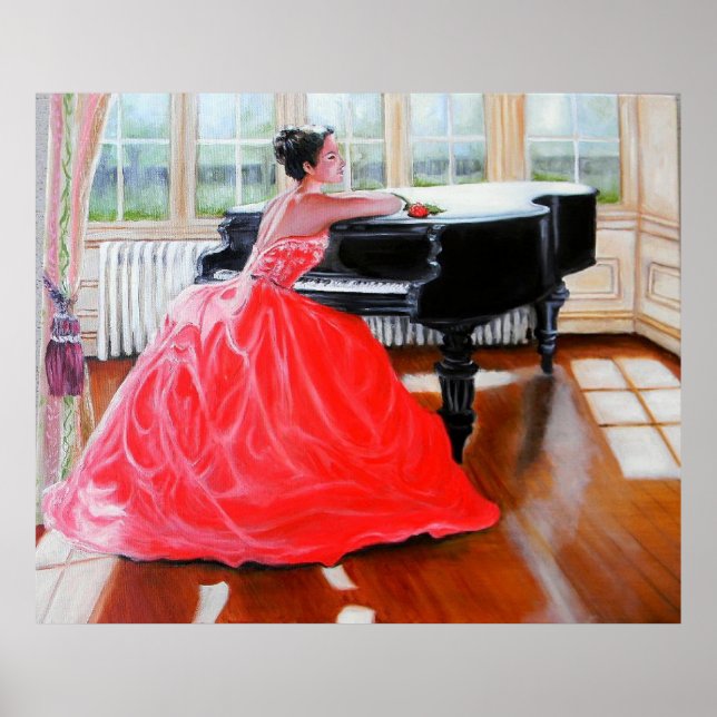 Die Dame in Rot Poster (Vorne)