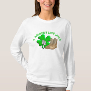 Die Dame Luck eines Soldaten T-Shirt