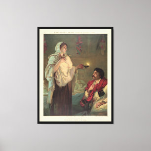 Die Dame mit der Lampe (Florence Nightingale) Leinwanddruck