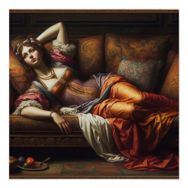 Die Dame ruht Poster (Vorderseite)
