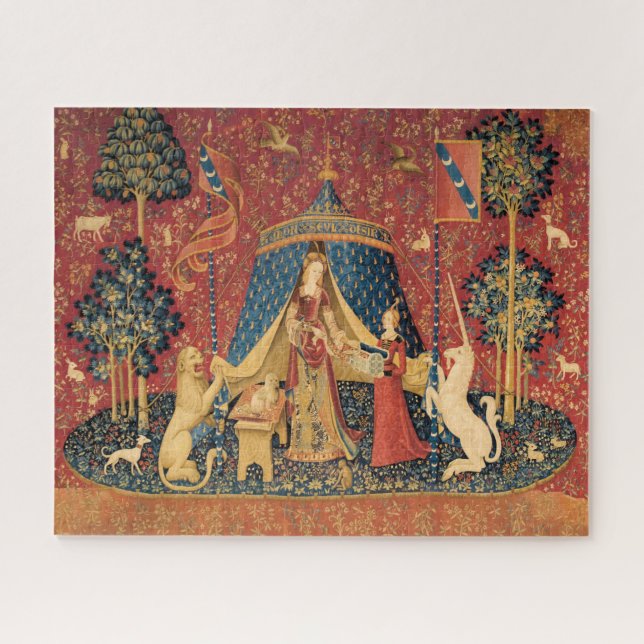 Die Dame und das Einhorn des alten Meisters (Horizontal)