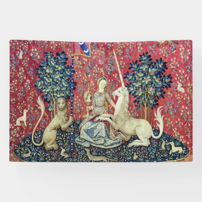 Die Dame und das Einhorn, die Augen Banner (Horizontal)