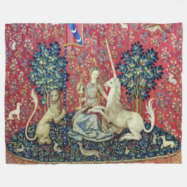 Die Dame und das Einhorn, die Augen Fleecedecke