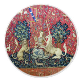 Die Dame und das Einhorn, die Augen Keramikknauf