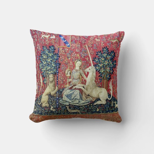 Die Dame und das Einhorn, die Augen Kissen (Vorderseite)