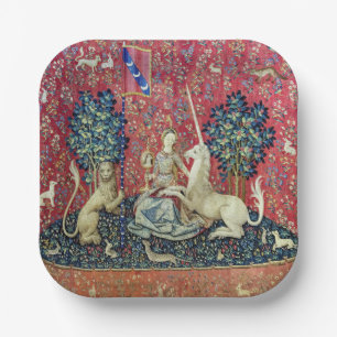 Die Dame und das Einhorn, die Augen Pappteller