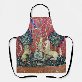 Die Dame und das Einhorn, die Augen Schürze