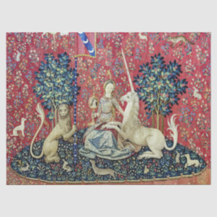Die Dame und das Einhorn, die Augen Seidenpapier