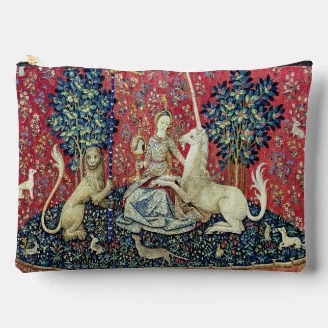 Die Dame und das Einhorn, die Augen Zubehörtasche (Vorderseite)