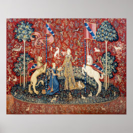 Die Dame und das Einhorn, Geschmack Poster