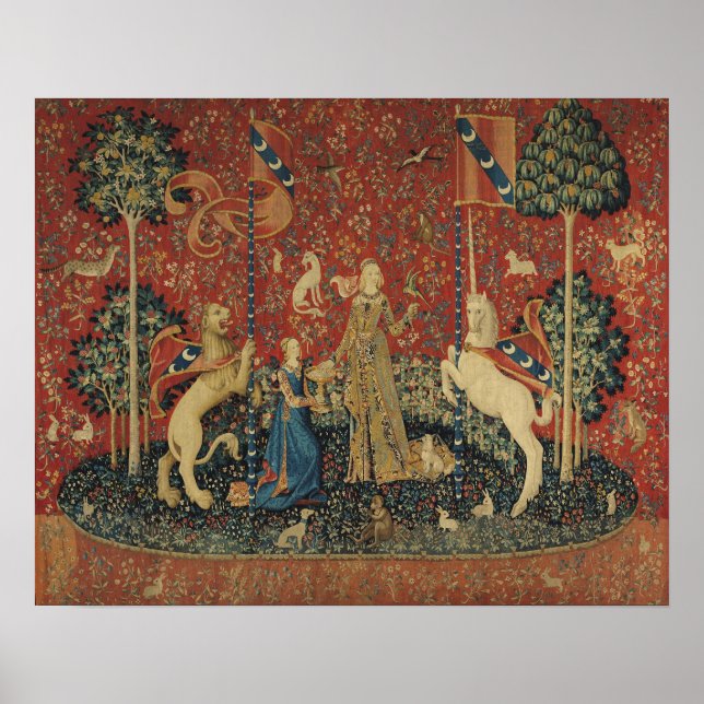 Die Dame und das Einhorn: 'Geschmack' Poster (Vorne)