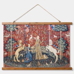 Die Dame und das Einhorn, Geschmack Wandteppich Mit Holzrahmen