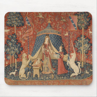 Die Dame und das Einhorn Mousepad