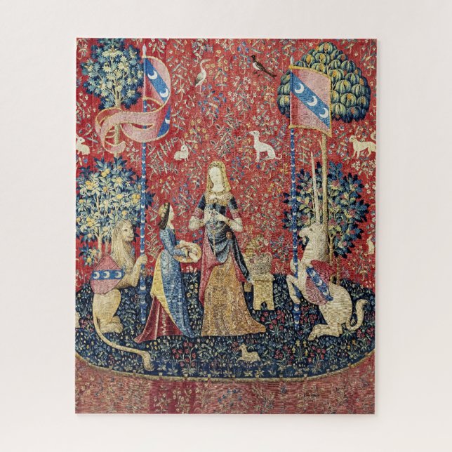 Die Dame und das Einhorn, riechen (Vertikal)