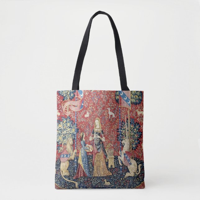 Die Dame und das Einhorn, riechen Tasche (Vorderseite)