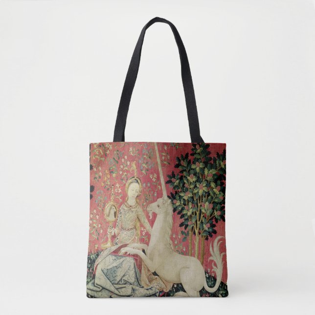 Die Dame und das Einhorn: 'Sight Tasche (Vorderseite)