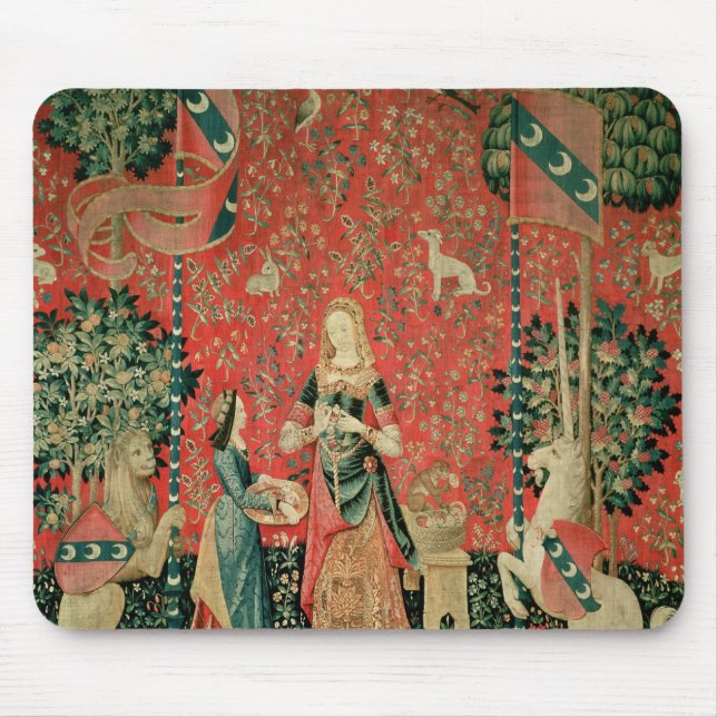 Die Dame und das Einhorn: 'Smell Mousepad (Vorne)