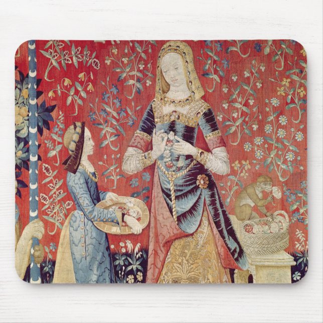 Die Dame und das Einhorn: 'Smell Mousepad (Vorne)