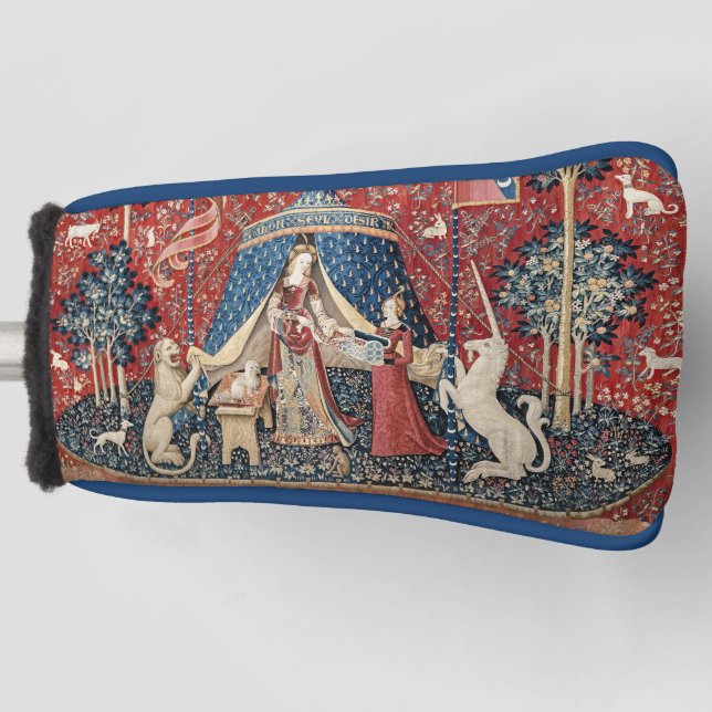 Die Dame und das Einhorn, zu meinem einzigen Wunsc Golf Headcover (Vorderseite)