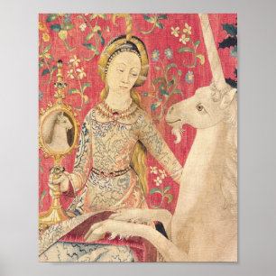 Die Dame und die einsame Sicht Poster