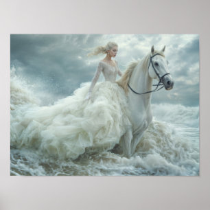 Die Dame und die Wut des Ozeans Poster