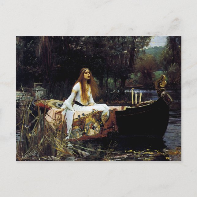 Die Dame von Shallot Postkarte (Vorderseite)