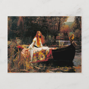 Die Dame von Shalott. 1888 von John Waterhouse Postkarte