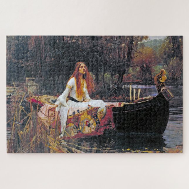 Die Dame von Shalott, John William Waterhouse (Horizontal)