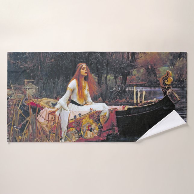 Die Dame von Shalott, John William Waterhouse Badehandtuch (Badehandtuch)