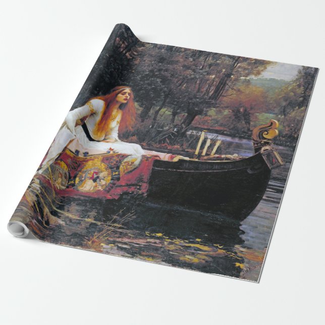 Die Dame von Shalott, John William Waterhouse Geschenkpapier (Ungerollt)