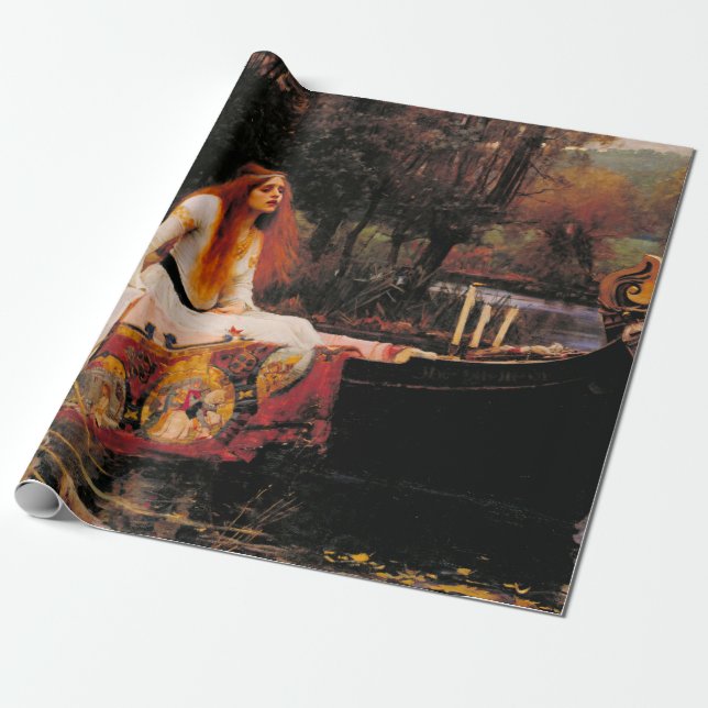 Die Dame von Shalott John William Waterhouse Geschenkpapier (Ungerollt)