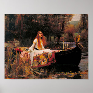 Die Dame von Shalott John William Waterhouse Poster
