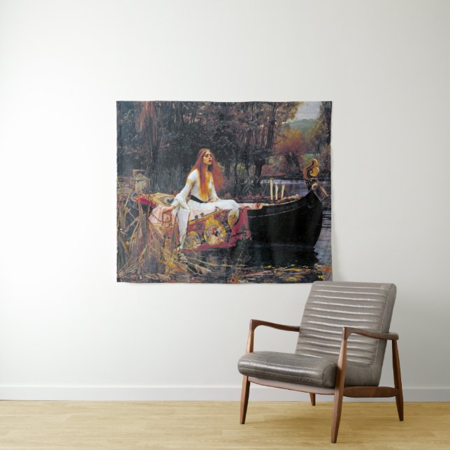 Die Dame von Shalott, John William Waterhouse Wandteppich (Beispiel (Horizontal))