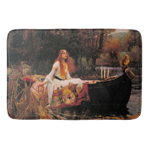 Die Dame von Shalott (mittelalterliche Schönheit) Badematte