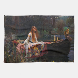 Die Dame von Shalott von John William Waterhouse Geschirrtuch
