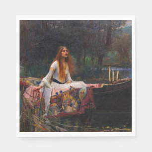 Die Dame von Shalott von John William Waterhouse Serviette