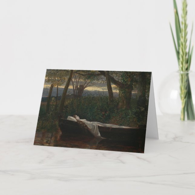 Die Dame von Shalott | Walter Crane Karte (Vorderseite)