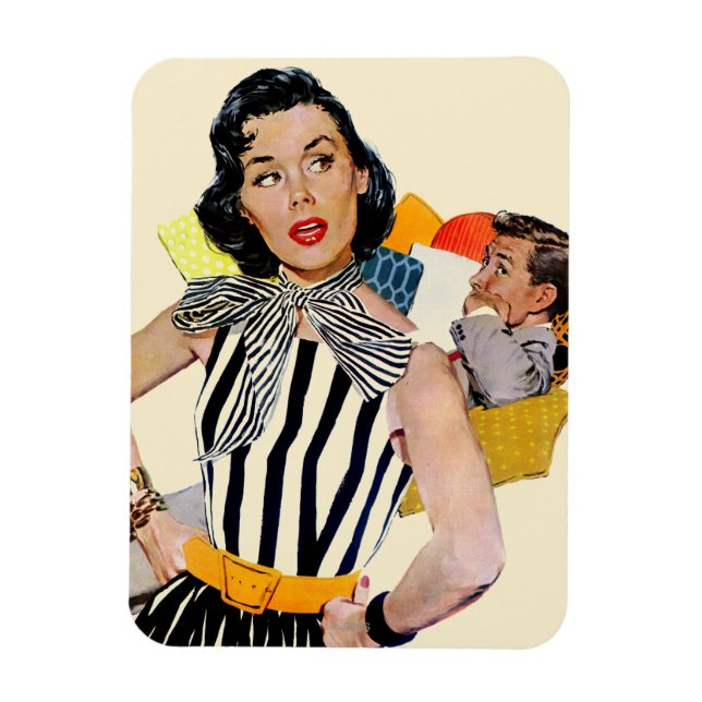 Die Dame wurde beleidigt Magnet (Vertikal)