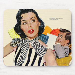 Die Dame wurde beleidigt Mousepad