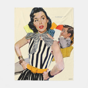 Die Dame wurde isoliert 2 Fleecedecke